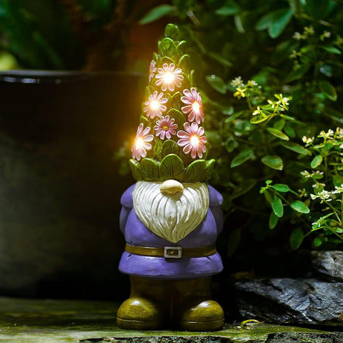 Solar Garden Outdoor Statues Turtle with Succulent 7 LED Lights